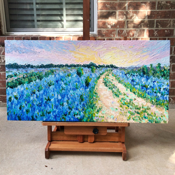 Bluebonnet Fields | 18 x 36"