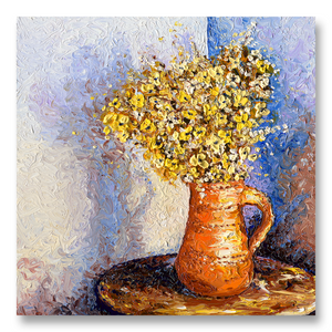 Clay Pot Bouquet | Canvas Print