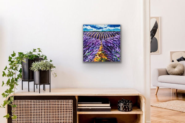 Lavender Leaping | 12 x 12"
