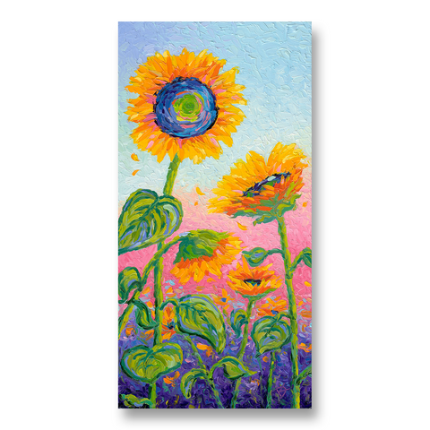 Lively Sunflowers | 24 x 12"