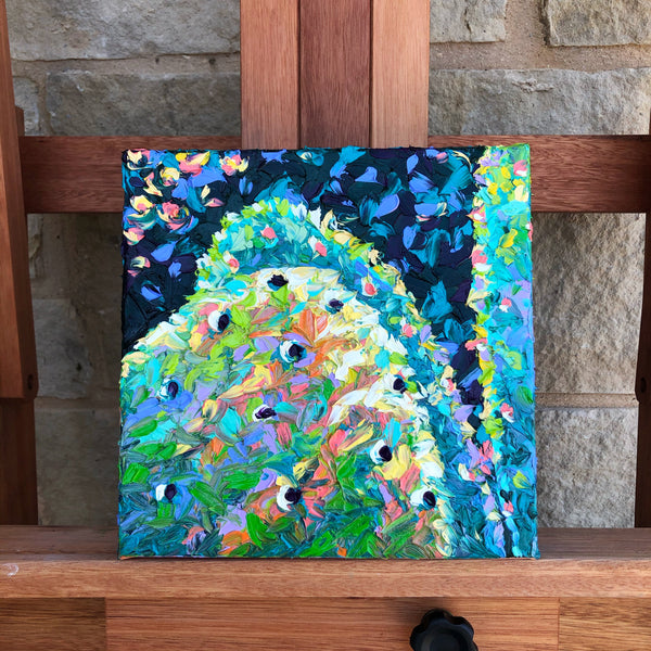 Prickly Pear Trio | 8 x 8"