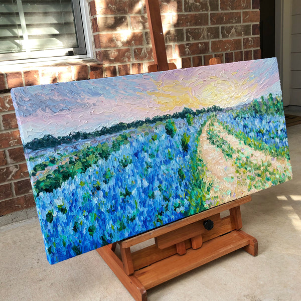 Bluebonnet Fields | 18 x 36"